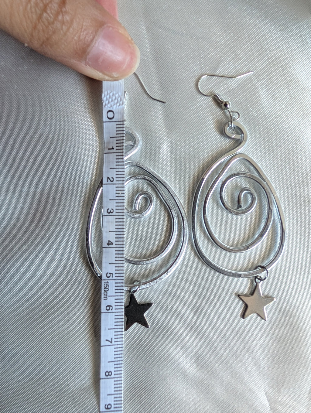 Whimsical Spiral Star Earrings