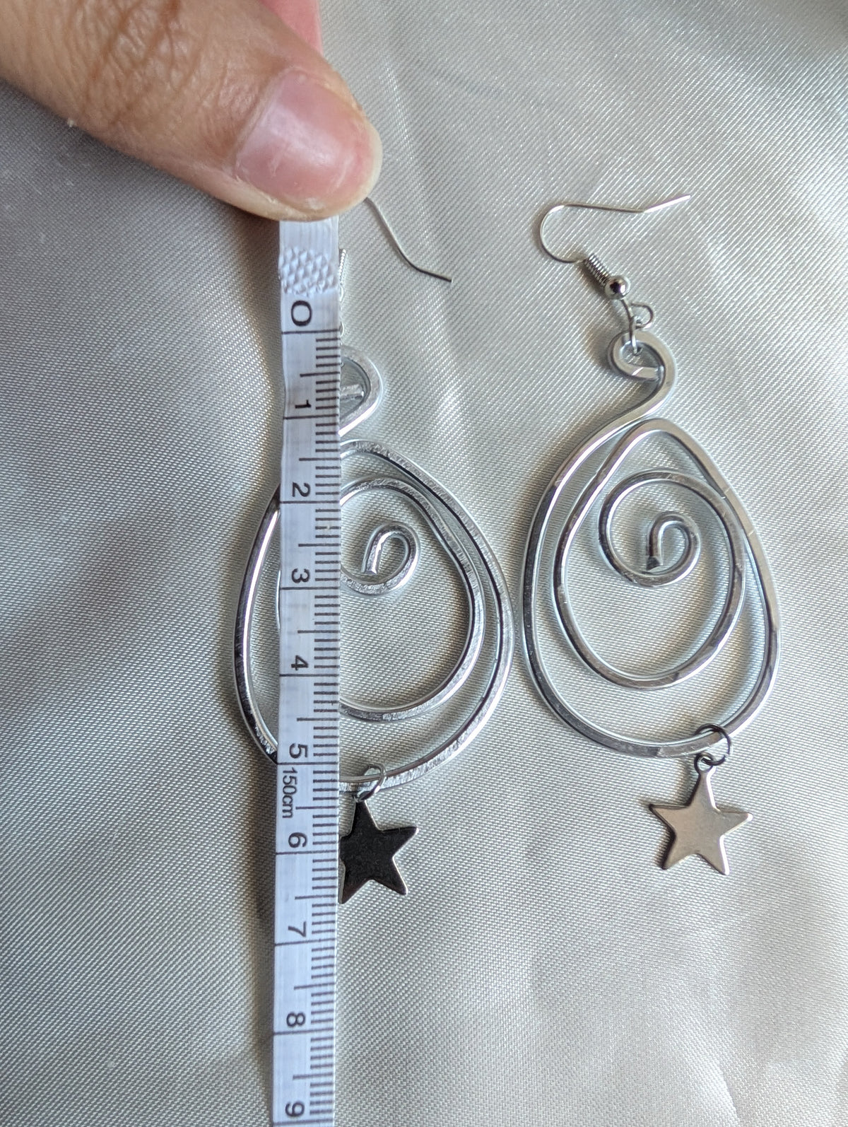Whimsical Spiral Star Earrings