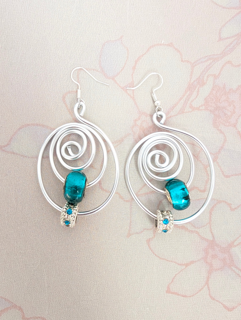 Spiral Earrings | Handmade Aluminium Statement Earrings