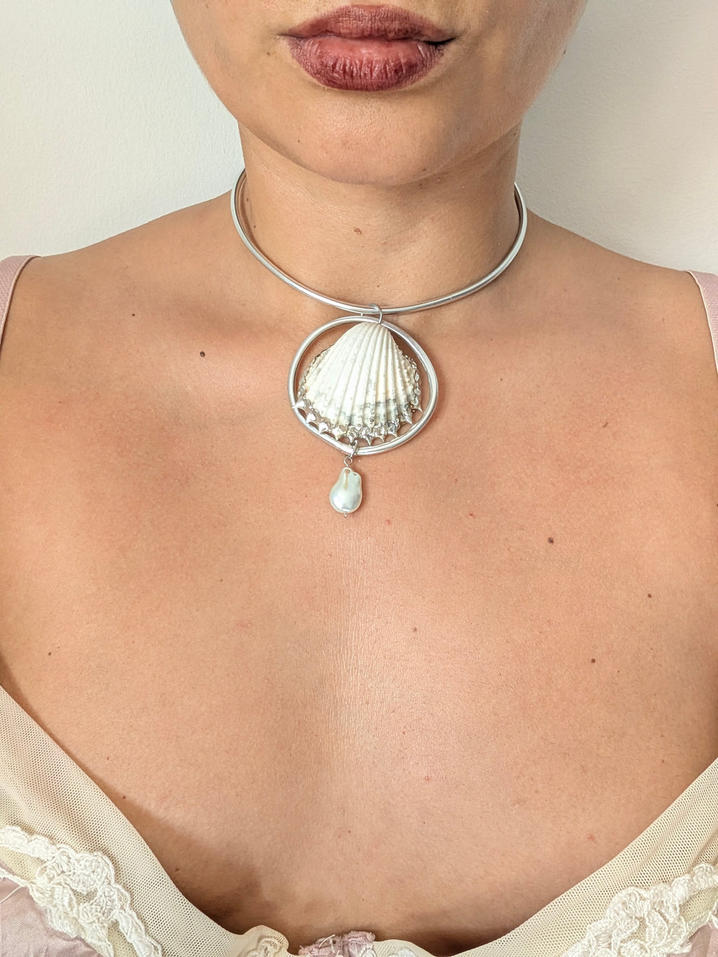 Seashell Choker | Handmade Shell Statement Necklace