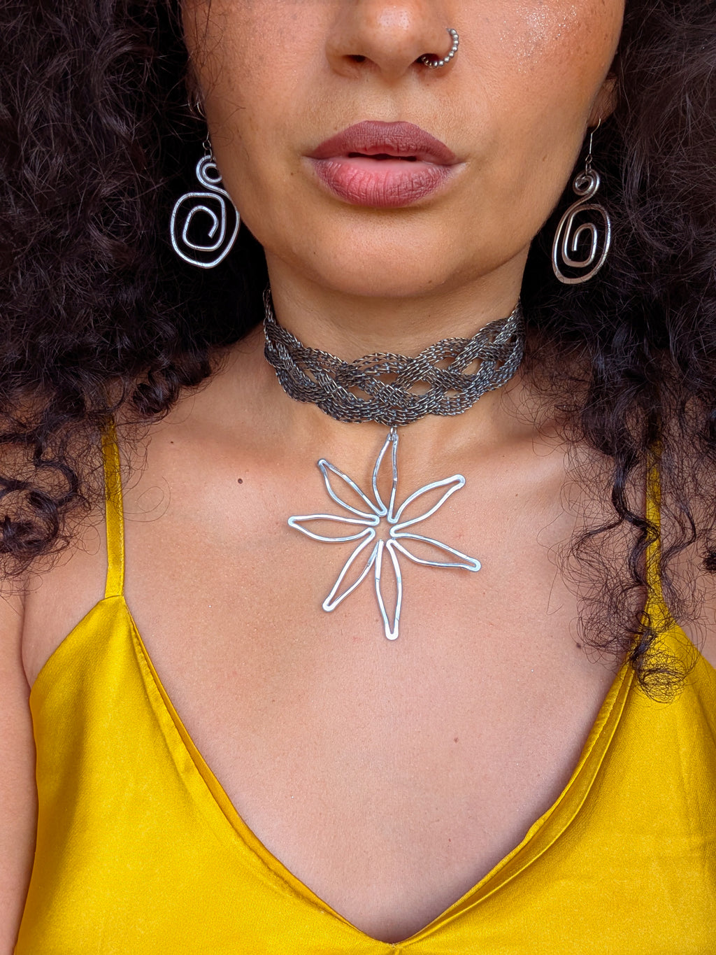 Handmade Wildflower Vintage Choker
